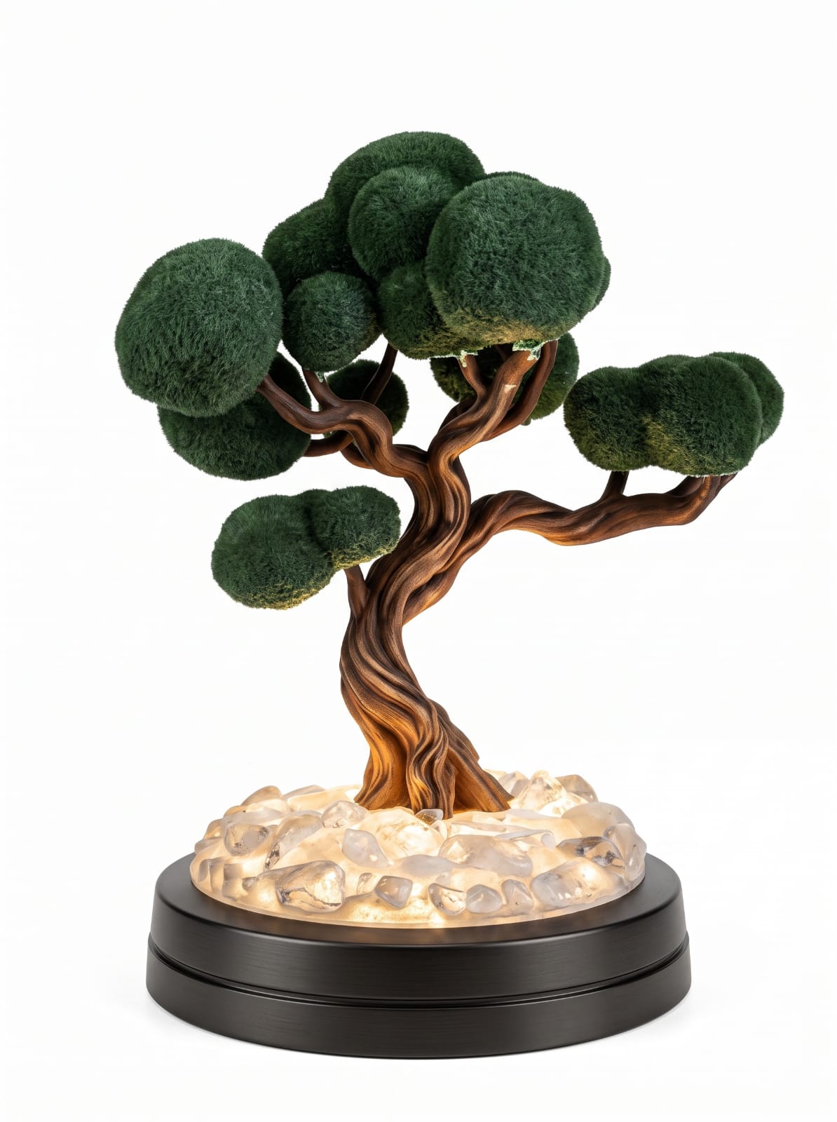 Bonsai Tree LED Table Lamp | 3D Printed Miniature Tree Lamp | Japanese Zen Home Décor | Ambient Night Light