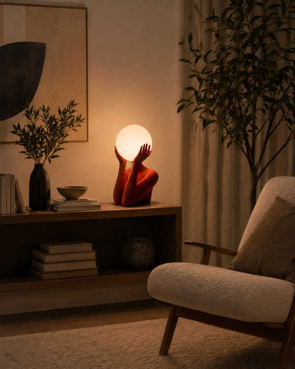 Human Soul LED Table Lamp | 3D Printed Miniature table Lamp | Home Décor | Ambient Night Light