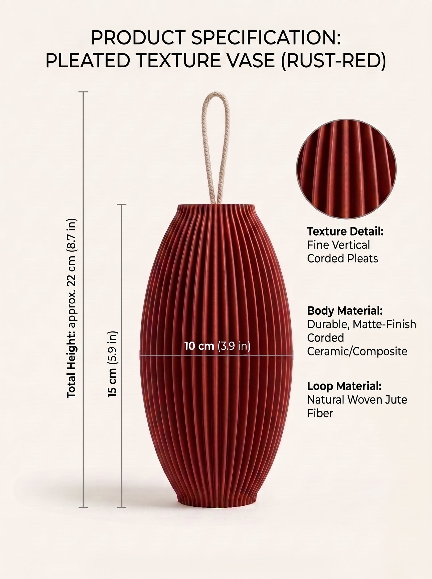 3D Printed Ribbed Hanging Pendant Light Shade | Modern Scandinavian Ceiling Lamp | Minimalist Home Lighting