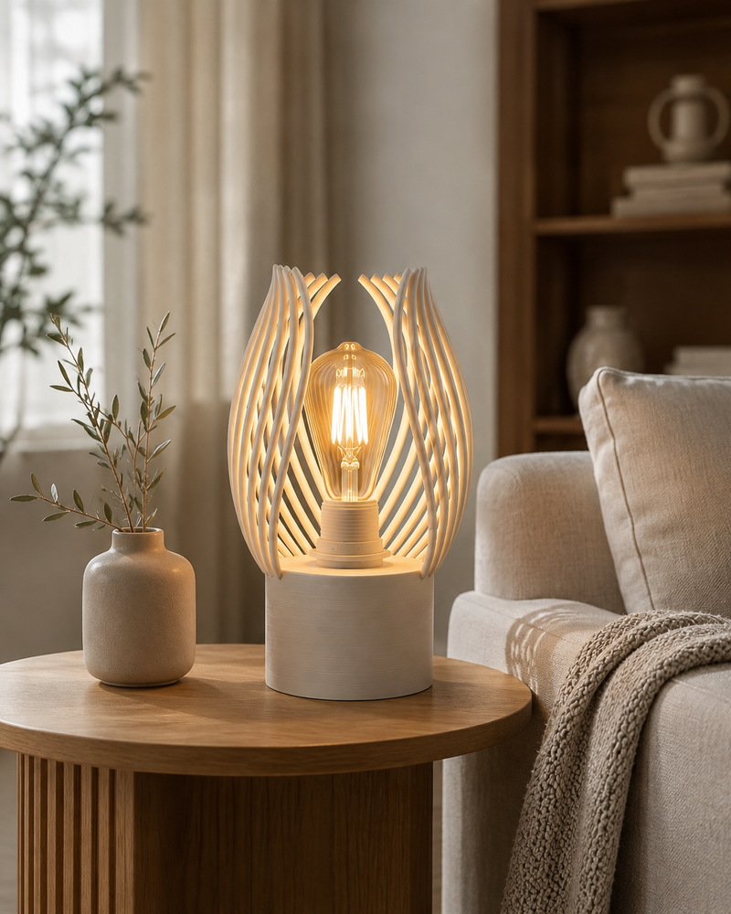 Halo Cage LED Table Lamp | 3D Printed Miniature table Lamp | Home Décor | Ambient Night Light